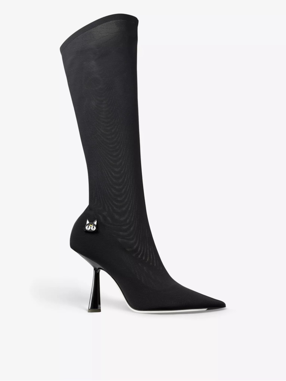 New Jimmy Choo Sailor Moon Luna Boot 100 mesh heeled boots 38